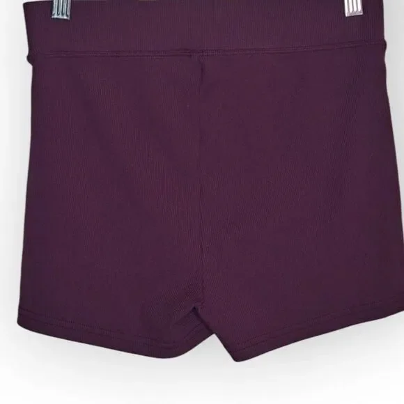 ALO Yoga Women's Athletic Shorts - Dark Purple - Picture 3 of 5
